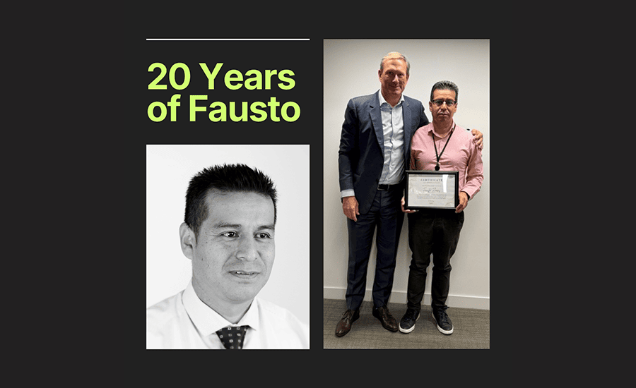 Celebrating 20 Years of Fausto with a special award presentation.