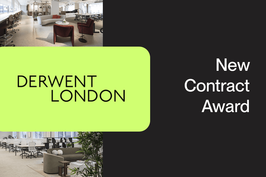 Derwent London office interior with modern furniture and workspace design.